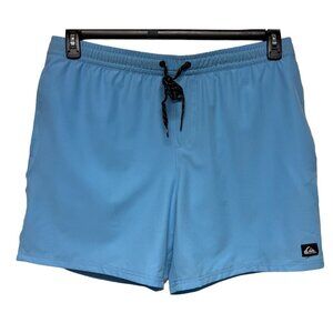 NEW! Quiksilver River Blue Board Shorts Pull On LIned Men's Size XL